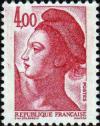timbre N° 2244, Liberté d'après le tableau «La Liberté guidant le peuple» d' Eugène Delacroix