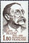 timbre N° 2251, Léon Blum (1872-1950) écrivain et homme politique