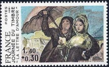  Goya «La lettre d'amour» Journée du timbre 