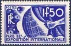 timbre N° 327, Propagande pour l'exposition internationale de Paris