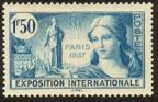 timbre N° 336, Propagande pour l'exposition internationale de Paris