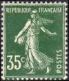timbre N° 361, Semeuse fond plein inscription grasse