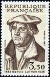timbre N° 2256, Martin Luther (1483-1546)  théologien et réformateur, 500ème anniversaire de sa naissance