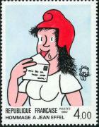 timbre N° 2291, Jean Effel, dessinateur français