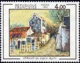 timbre N° 2297, Maurice Utrillo (1883-1955) «Le Lapin Agile»