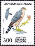 timbre N° 2339, Epervier d'europe (Accipiter N Nisus)