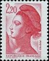 timbre N° 2376, Liberté d'après le tableau «La Liberté guidant le peuple» d' Eugène Delacroix