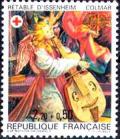 timbre N° 2392, Retable des Antonins d'Issenheim - Colmar - Croix Rouge