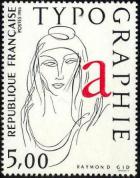 timbre N° 2407, Dessin de Raymond Gid - Figure allégorique