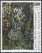 timbre N° 2493, « Précambrien » Oeuvre de Camille Bryen