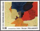 timbre N° 2554, « Composition » de Serge Poliakoff