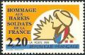 timbre N° 2613, Hommage aux Harkis soldats de la France