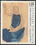 timbre N° 2636, « Cambodgienne assise » d'Auguste Rodin