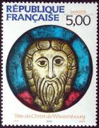 timbre N° 2637, « Tête de Christ » de Wissembourg