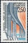 timbre N° 2704, Le pont de Cheviré à Nantes