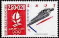 timbre N° 2738, «Albertville 92» Jeux olympiques d'hiver - Saut - Courchevel