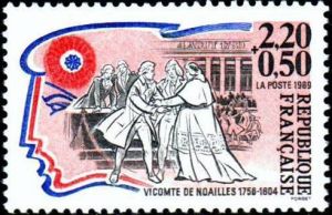  Personnages de la révolution française - Vicomte de Noailles (1756-1804) 