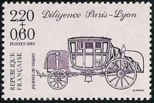  Journée du timbre - Diligence Paris-Lyon 