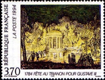  Relations culturelles France-Suède - Fête au Trianon en l´honneur du roi Gustave III 