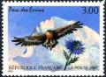timbre N° 3054, Parc des Ecrins (barre des Ecrins), aigle royal et chardon bleu