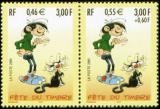  Fête du timbre, Gaston Lagaffe personnage de bande dessinée créée André Franquin en 1957. 