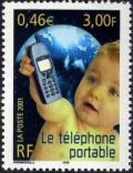  Le siècle au fil du timbre la Communication, Le téléphone portable 