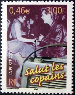  Le siècle au fil du timbre la Communication, La radio « Salut les copains » 
