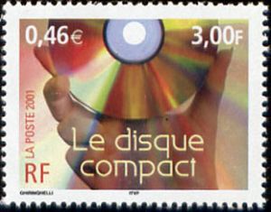  Le siècle au fil du timbre la Communication, Le disque compact, 