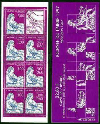  La bande carnet : Journée du timbre, Le Mouchon 1902 <br>Droits de l'homme