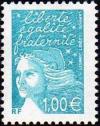  Marianne de Luquet 1 € turquoise 