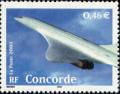  Le siècle au fil du timbre les Transports, avion supersonique  « Le Concorde » 
