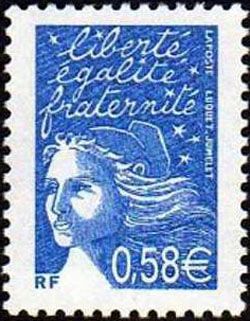  Marianne de Luquet 0,58 € bleu 