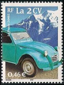  Le siècle au fil du timbre les Transports, la 2 CV 