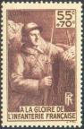 timbre N° 386, A la gloire de l'infanterie française