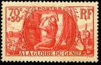 timbre N° 423, A la gloire du Génie militaire