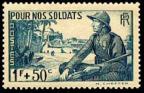 timbre N° 452, Pour nos soldats