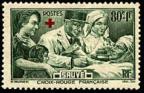 timbre N° 459, Croix rouge - Au profit des blessés