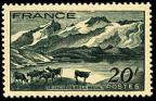 timbre N° 582, Le lac Lérié et la Meije