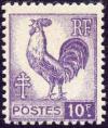 timbre N° 646, Série d'Alger Coq et Marianne