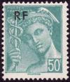 timbre N° 660, Type Mercure surchargé «RF»