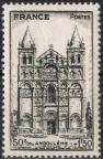 timbre N° 663, Cathédrale d'Angoulème