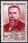 timbre N° 846, Emile Baudot (1845-1903) ingénieur en télégraphie français