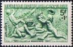 timbre N° 859, Edme Bouchardon (1698-1762) «Le Printemps», statue de la fontaine des Quatre-Saisons