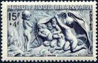 timbre N° 862, Edme Bouchardon (1698-1762) «l'Hiver», statue de la fontaine des Quatre-Saisons
