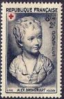 timbre N° 876, Croix rouge« Portrait de Brongniart enfant» d'après Houdon