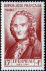 timbre N° 947, Jean-Philippe Rameau (1683-1764) compositeur