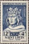 timbre N° 989, Saint Louis (1215-1270) roi de france de 1226 à 1270
