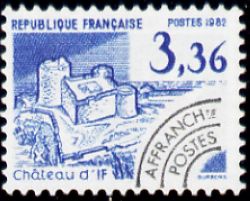  Monuments historiques préoblitéré <br>Château d'If
