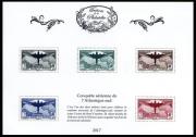 Conquète aérienne de l'Atlantique ( timbre N° 321 de 1936 ) 