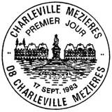 Oblitération 1er jour à Charleville-Mézières le 17 septembre 1983